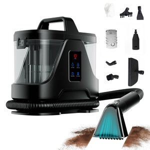 <span class=keywords><strong>Limpiador</strong></span> <span class=keywords><strong>de</strong></span> Alfombras y Tapicerías Portátil Eléctrico a Batería, Multiusos, Húmedo/Seco, sin Bolsa, con Vapor y Aspiradora para Hogar y Auto - Product Image 1