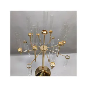 2023 New Style Candelabra Centerpieces Backdrop Stand For Wedding Candle Wall