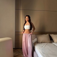 Pantalon ample blanc taille haute élastique pour femme, style décontracté, nouvelle mode automne-hiver, coupe slim, inspiré des tendances européennes et américaines