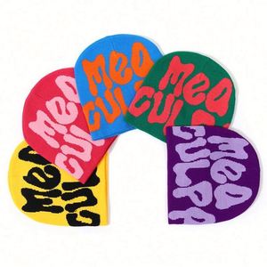 Bonnet tricoté jacquard chaud d'hiver personnalisé, style et couleurs variés, vente en gros unisexe, idéal pour l'export. - Product Image 2