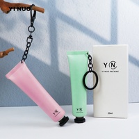 Tube vide OEM pour lotion solaire, 30, 50, 60, 70, 80, 90 ml/g, contenant souple en PE à presser, portable, avec porte-clés et boîte
