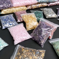 Prix d'usine 100g Gravier de cristal naturel poli, Cristaux de quartz rose et d'améthyste, Pierres de guérison, Copeaux de cristal