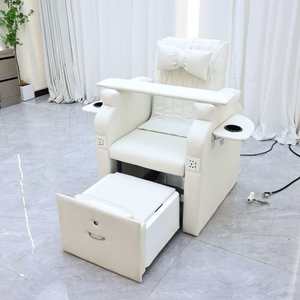 Fauteuil de manucure et pédicure de luxe moderne, multifonctionnel, avec massage électrique et bain de pieds extensible - Product Image 4
