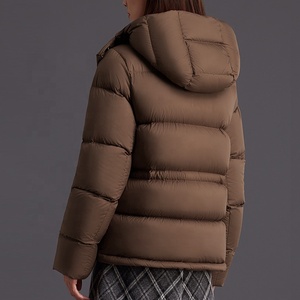 Nouvelle veste matelassée Boying pour <span class=keywords><strong>femme</strong></span> en duvet de canard blanc, épaisse, chaude, à capuche, coupe ample, coupe-vent, écologique pour l'<span class=keywords><strong>hiver</strong></span> - Product Image 3