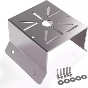 Support mural d'angle universel multifonctionnel en acier inoxydable argenté pour caméra de sécurité CCTV - Product Image 3