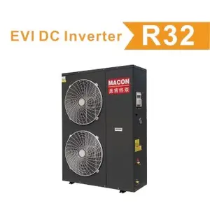 Erp A+++ MACON R32 EVI Full DC Inverter heat pump and solar heating system for housing heating and domestic hot water