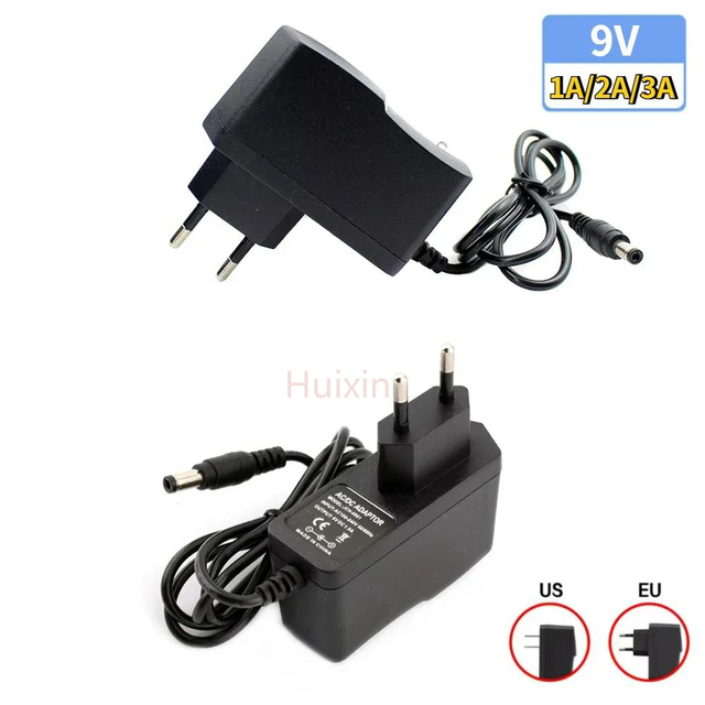 Hot AC To DC 9V Adapter Power Supply 220V To 9V 1A 2A 3A Universal Switching Power Supply Source Charger