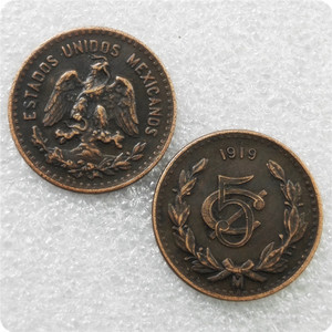 Monete Commemorative in Stile Antico da 2, 5, 10, 20 Centavos del Messico - Product Image 3