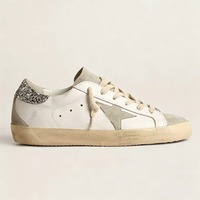 Baskets à lacets vintage d'inspiration créateur, style usé confortable, en cuir véritable, pour le jogging décontracté, été automne