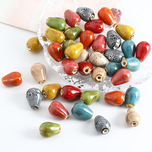 Vente en gros <span class=keywords><strong>de</strong></span> perles en porcelaine goutte d'<span class=keywords><strong>eau</strong></span> glaçure à motifs <span class=keywords><strong>de</strong></span> transmutation au four, perles en céramique larme en vrac pour les résultats <span class=keywords><strong>de</strong></span> bijoux - Product Image 5
