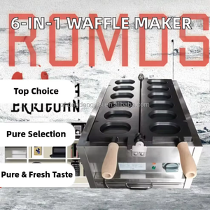 New Snack Machines Supplier Popular Fluffy <b>Waffle</b> <b>Maker</b> Machine 6 in 1 Korean Egg Bread <b>Maker</b> Large Capacity Easy Operate - Product Image 2