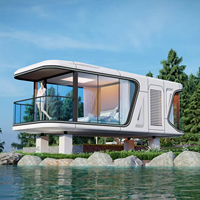 Cymdin Hôtel de luxe Maison capsule mobile Maison préfabriquée moderne design chinois Conteneur en acier Maison intelligente Camping en plein air
