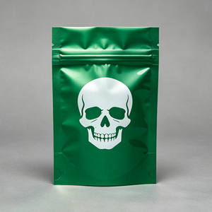 Custom Skull Print Mylar Bags 1g/3.5g/7g/14g/28g Resealable Stand Up <b>Pouches</b> for Herbs Mylar bag - Product Image 6