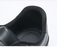 Chaussures basses décontractées en cuir PU noir pour hommes, fermeture à scratch, confortables, antidérapantes, plates, pour la marche quotidienne, l'école, le travail