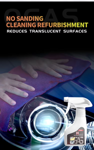 Kit de Rénovation et Polissage Personnalisable OEM/ODM pour Phares de Voiture, Spray Nettoyant Anti-Jaunissement pour Optiques Anciens 180ml+10ml - Product Image 2