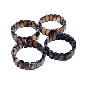 Bracelet en pierres semi-précieuses naturelles, fait main, en agate, prix de gros, cadeau - Product Image 6