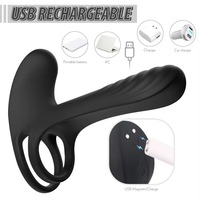Fernbedienbare Elektrische Verriegelungsringe für Männer, Prostata-Massage, Silikon, Ausdauerverstärkung, Ejakulationsring