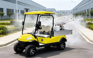Voiturette de golf électrique 2 places A627.H8G avec benne de rangement pour ferme aquatique et <span class=keywords><strong>plantation</strong></span> de plantes - Product Image 5