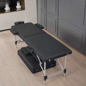 Portable Foldable <b>Double</b>-<b>Folding</b> Beauty Massage Table with Aluminum Frame 250kg Load Capacity Spa <b>Bed</b> for Beauty Salon - Product Image 6