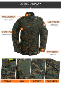 Uniforme de Paintball de camuflaje digital de jungla, tejido transpirable Rip-Stop - Product Image 3