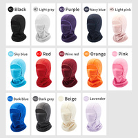 Cagoule polaire d'hiver pour enfants, masque facial complet chaud pour l'extérieur, bonnets de cyclisme et de ski, protection anti-froid pour les oreilles