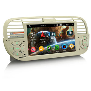 Eu Chứng Khoán erisin es6550fw Android 14.0 IPS DSP SWC GPS xe hệ thống định vị cho Fiat 500/500C/500S Carplay Auto Car đài phát thanh stereo - Product Image 2