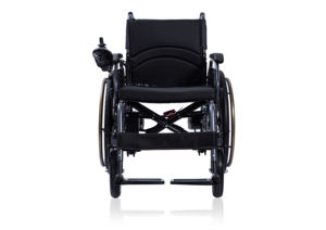Fauteuil roulant électrique pliable avec roues en alliage de magnésium-aluminium de 24 pouces, adapté aux personnes <span class=keywords><strong>âgée</strong></span>s et aux personnes handicapées - Product Image 3