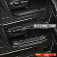 Gobison Accessoires de voiture Protecteur de seuil de porte intérieur extérieur pour Toyota Tacoma 2024 Autres pièces automobiles Protecteur de seuil de porte