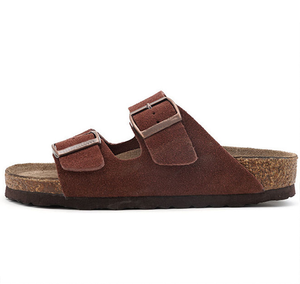 Sandalias Planas Casuales de Corcho Milano con Doble Correa Ajustable y Hebilla, Estilo Berk, Color Azul PU, para Hombre, Marca Boken Arizonas - Product Image 4