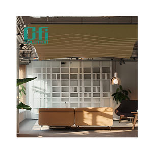 पर्यावरण के अनुकूल 100% पुनर्नवीनीकरण पालतू पॉलिएस्टर फाइबर ध्वनिक छत पैनल - Product Image 2