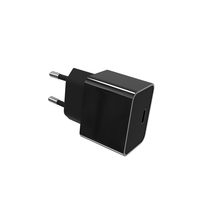 Chargeur mural européen 5V 3A avec port Type-C et connexion par prise, certifié CE/GS/CB, en matériau PC