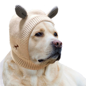 Orecchie di coniglio all'ingrosso autunno inverno carino caldo cappello lavorato a <span class=keywords><strong>maglia</strong></span> <span class=keywords><strong>per</strong></span> <span class=keywords><strong>cani</strong></span> di grossa taglia - Product Image 2