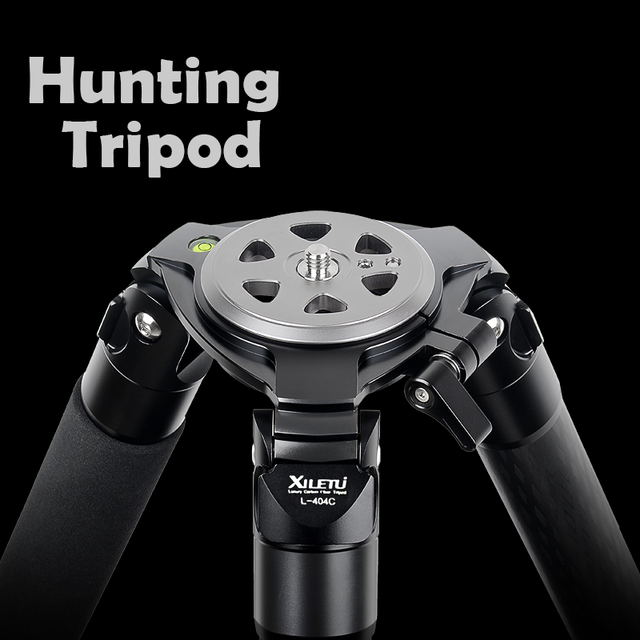 XILETU L404C Professional Carbon Fiber Camera Tripod: Top 10 in US Industry for Hunting, Telescope, DSLR & Video