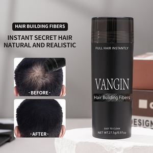 Kératine instantanée Épais 27.5g Fibres Poudre de Repousse Spray Noir Logo Conception Coton Cheveux Construction Fibres Chimique Texturation - Product Image 3