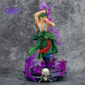 Action Figure di <span class=keywords><strong>Zoro</strong></span> della Serie <span class=keywords><strong>Roronoa</strong></span>, Stile One Knife Flow con Nastro Energetico Haki, Decorazioni Collezionabili Anime, Artigianato in Plastica - Product Image 2