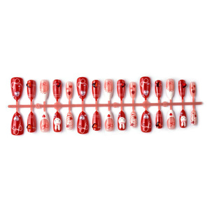 <span class=keywords><strong>Uñas</strong></span> Postizas al por Mayor, Nuevo Estilo Especial 3D, <span class=keywords><strong>Uñas</strong></span> a Presión con <span class=keywords><strong>Diseño</strong></span> <span class=keywords><strong>de</strong></span> Corazón Navideño y Perlas Rojas, Pegamento DIY <span class=keywords><strong>para</strong></span> <span class=keywords><strong>Uñas</strong></span> Postizas <span class=keywords><strong>para</strong></span> Mujer - Product Image 5
