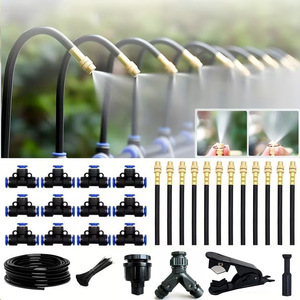 Juego de cabezales de aspersión ajustables, boquilla de microaspersión universal de 6mm para refrigeración y humidificación de jardines, dispositivo de riego - Product Image 4