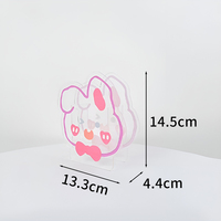 Support de rangement en acrylique, porte-stylo en forme d'animal mignon, design créatif et irrégulier, pour bureau, papeterie, cosmétiques, rangement de pinceaux