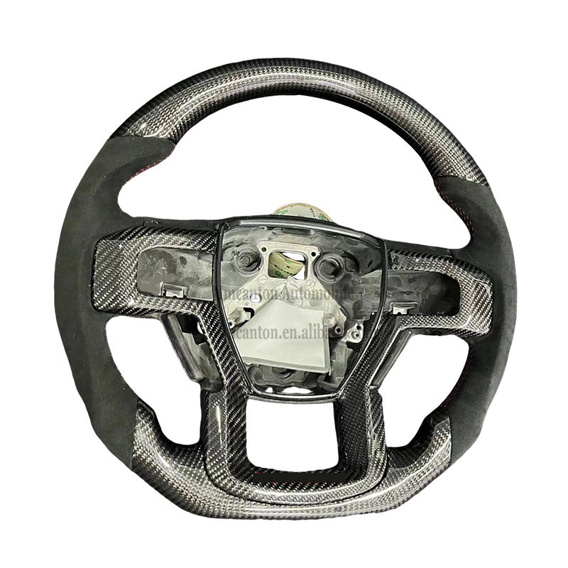 Carbon Alcantara with Frame Red stitching