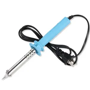 1.4M 2 Electrical Equipment Pin US Plug Baby Blue Plastic Grip Electric Soldering Iron AC 220V 40W