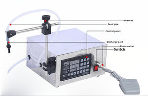 Máquina Llenadora de Líquidos CNC Semiautomática para Miel, Leche, Aceite Comestible, Perfume, Agua Mineral y Bebidas con Llenado Cuantitativo - Product Image 3