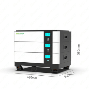 แบตเตอรี่ลิเธียมไอออน 48V 200AH ชุดแบตเตอรี่ 10KWH 20KWH 30KWH 40KWH 50KWH ระบบโซลาร์เซลล์แบบออฟกริดและออนกริด แบตเตอรี่สำรองพลังงาน LFP51200 ลิเธียม - Product Image 1