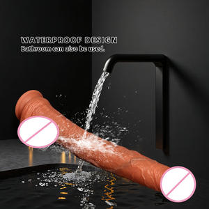 Dildo en silicone souple surdimensionné de style européen et américain avec plug anal, 100% étanche et écologique, portable pour le plaisir féminin - Product Image 3