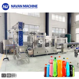 Full-Auto PET Bottled Filling Machine For Sparkling Water Carbonated Water Soda Cola