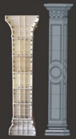 Nouveau design Offre Spéciale décoration extérieure béton pilier romain moule ciment pilier carré statue ornementale pilier rond