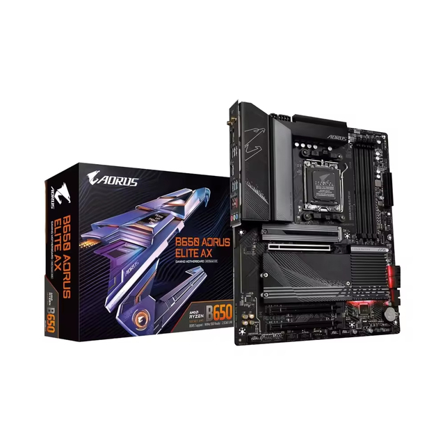 Next-Gen GIGABYTE B650 AORUS Elite AX ATX - AMD B650, DDR5 6400+, WiFi 6E for Future-Proof Gaming