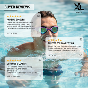 व्यक्तिगत ओएम ब्रांडिंग वाले वयस्कों के लिए कम ड्रैग प्रतिस्पर्धी स्विमिंग गॉगल - Product Image 4