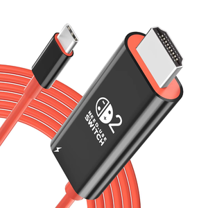 TUTI 畅销产品 2m 4K 60Hz 高清电视线（Type-C 转高清电视）带 PVC 外套和铜芯，适用于 N-Switch 2 - Product Image 1