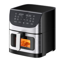 Friteuse à air manuelle 8,5 L 1700 W à prix de gros avec panier unique antiadhésif et poignée froide au toucher pour une cuisine sécurisée