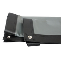 Écran de projection arrière gris à gain élevé / Tissu d'écran de projection arrière 16:9 portable avec garantie de 3 ans